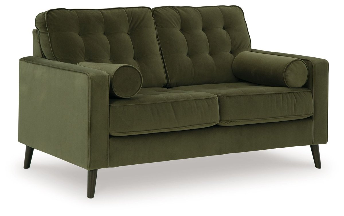 Reveon Lakes - Olive - Loveseat Stationary Loveseats by Ashley® - Walls Furniture & Mattress