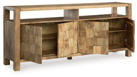 Hudwick - Accent Cabinet - Natural Brown Accent Cabinets by Signature Design by Ashley® - Walls Furniture & Mattress