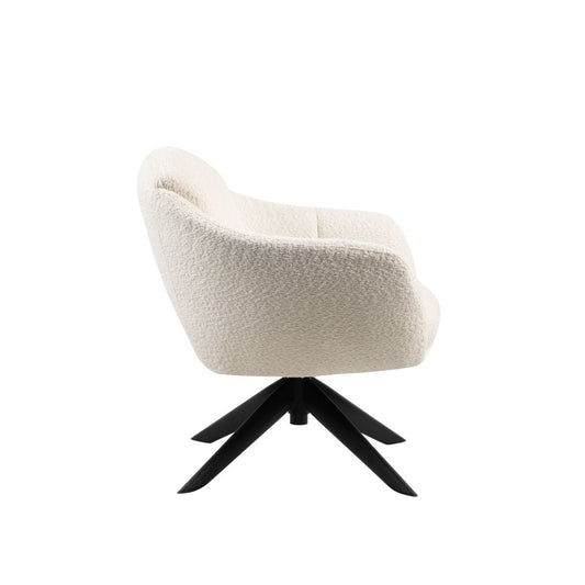 Fleming - Boucle Swivel Lounge Chair Swivel Chairs by New Classic - Walls Furniture & Mattress