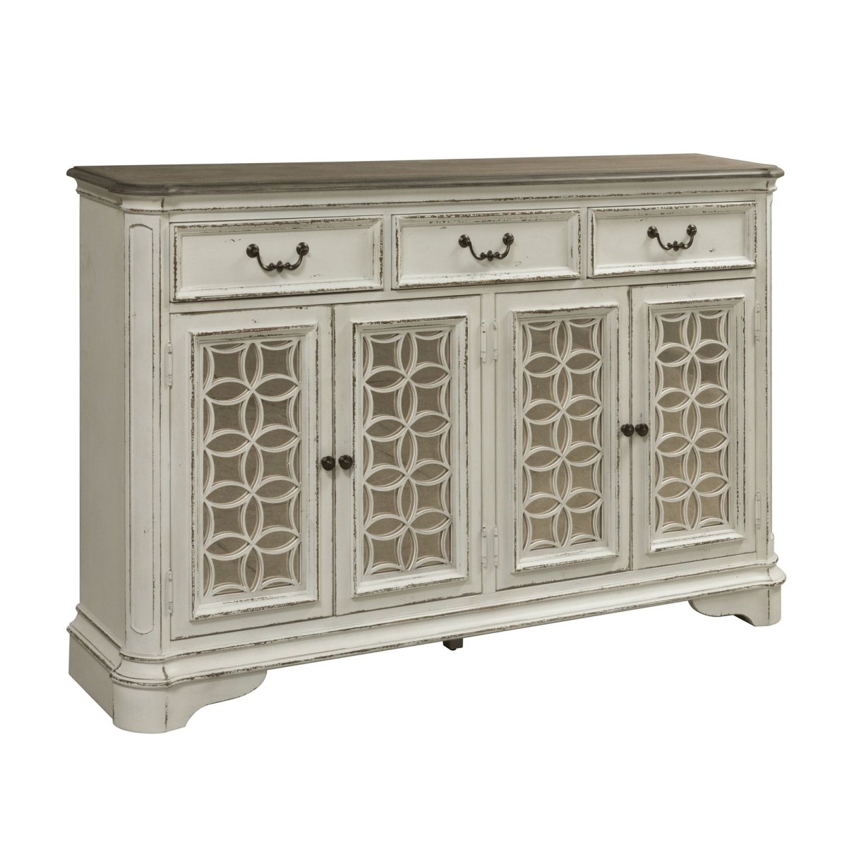 Magnolia Manor - Hall Buffet - White Buffets by Liberty Furniture - Walls Furniture & Mattress