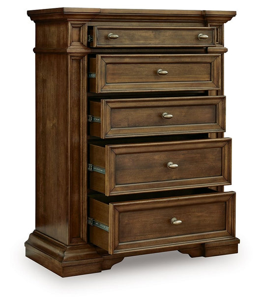 Frantanna - Five Drawer Chest - Brown Accent Chests by Signature Design by Ashley® - Walls Furniture & Mattress