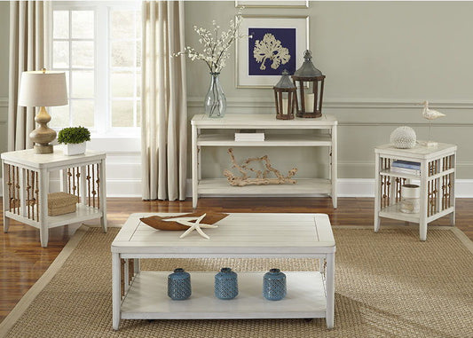 Dockside - 3 Piece Table Set (1 Cocktail 2 End Tables) - White Table Sets by Liberty Furniture - Walls Furniture & Mattress
