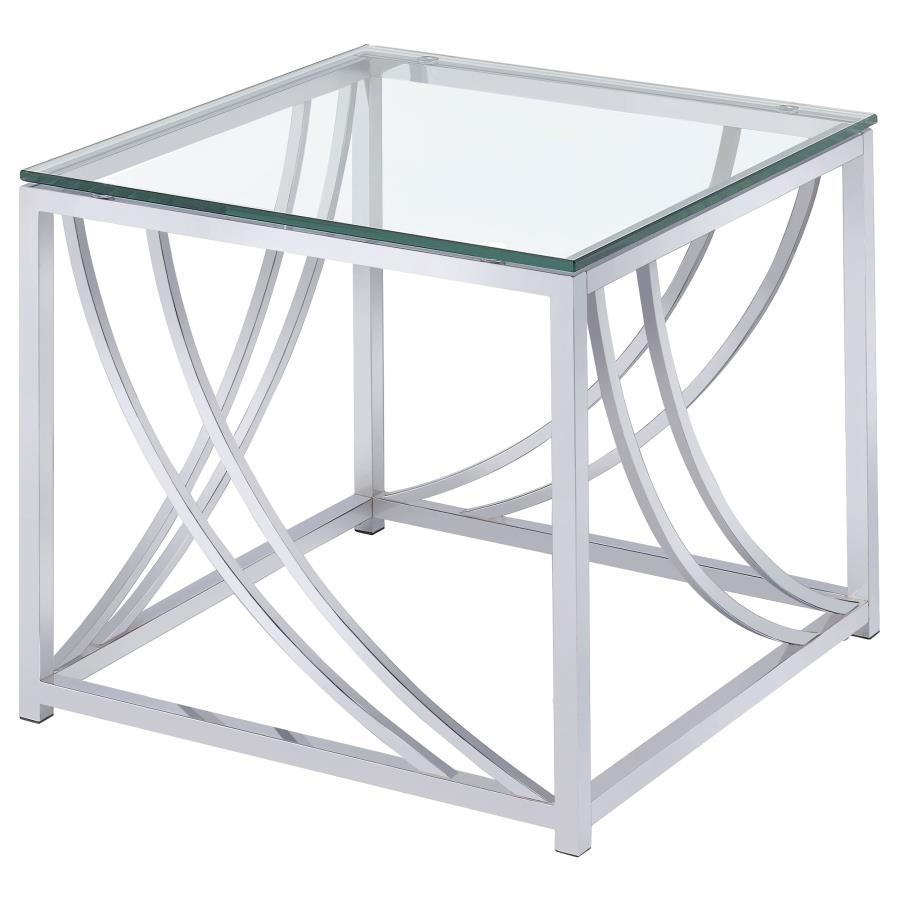Lille - Glass Top Entryway Sofa Console Table Accents End Tables by CoasterEssence - Walls Furniture & Mattress