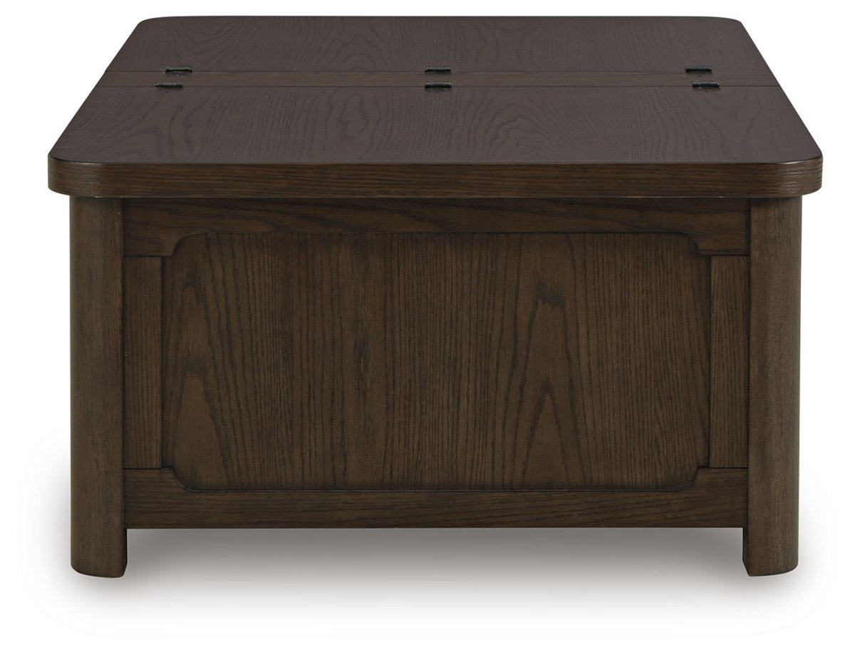 Breckington - Cocktail Table With Storage - Dark Brown Cocktail Tables by Signature Design by Ashley® - Walls Furniture & Mattress
