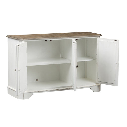 Magnolia Manor - Hall Console - White TV Stands by Liberty Furniture - Walls Furniture & Mattress