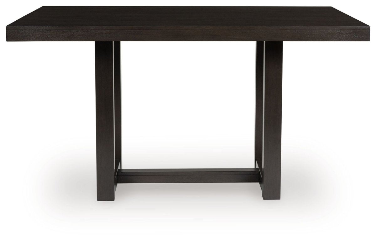 Neymorton - Dark Grayish Brown - 5 Pc. - Rectangular Dining Room Counter Table, 4 Barstools 5 Piece Dining Room Sets by Signature Design by Ashley® - Walls Furniture & Mattress