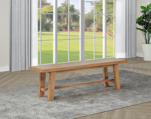 Middleton - Wood Backless Dining Bench Natural - Brown Dining Benches by Coaster Fine Furniture - Walls Furniture & Mattress