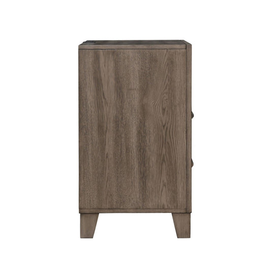 Harrisburg - 2 Drawer Nightstand - Walnut Accent Nightstands by New Classic - Walls Furniture & Mattress