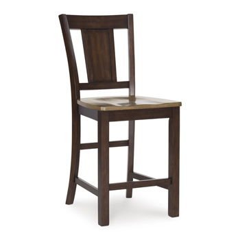 Rylandeen - Barstool (Set of 2) - Light Brown / Dark Brown Stool Sets by Signature Design by Ashley® - Walls Furniture & Mattress