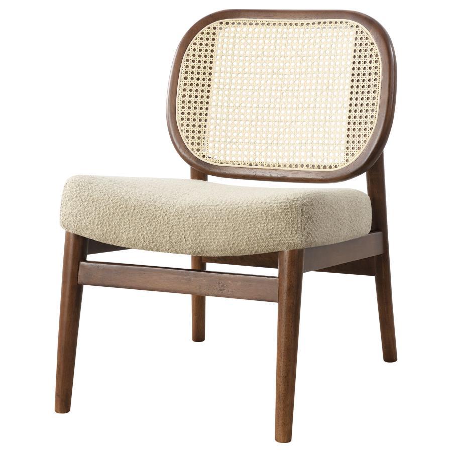 Rayo - Rattan Cane Back Accent Chair With Padded Seat Accent Chairs by Coaster Fine Furniture - Walls Furniture & Mattress