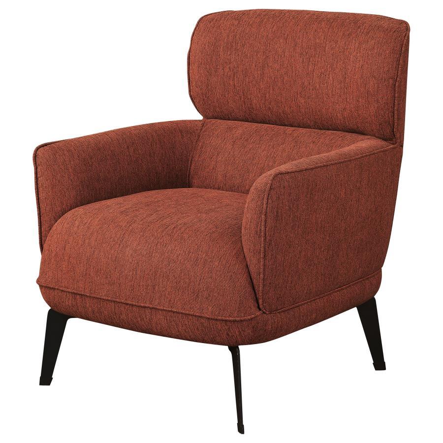Andrea - Upholstered Crecent Arm Accent Chair Arm Chairs by Coaster Fine Furniture - Walls Furniture & Mattress