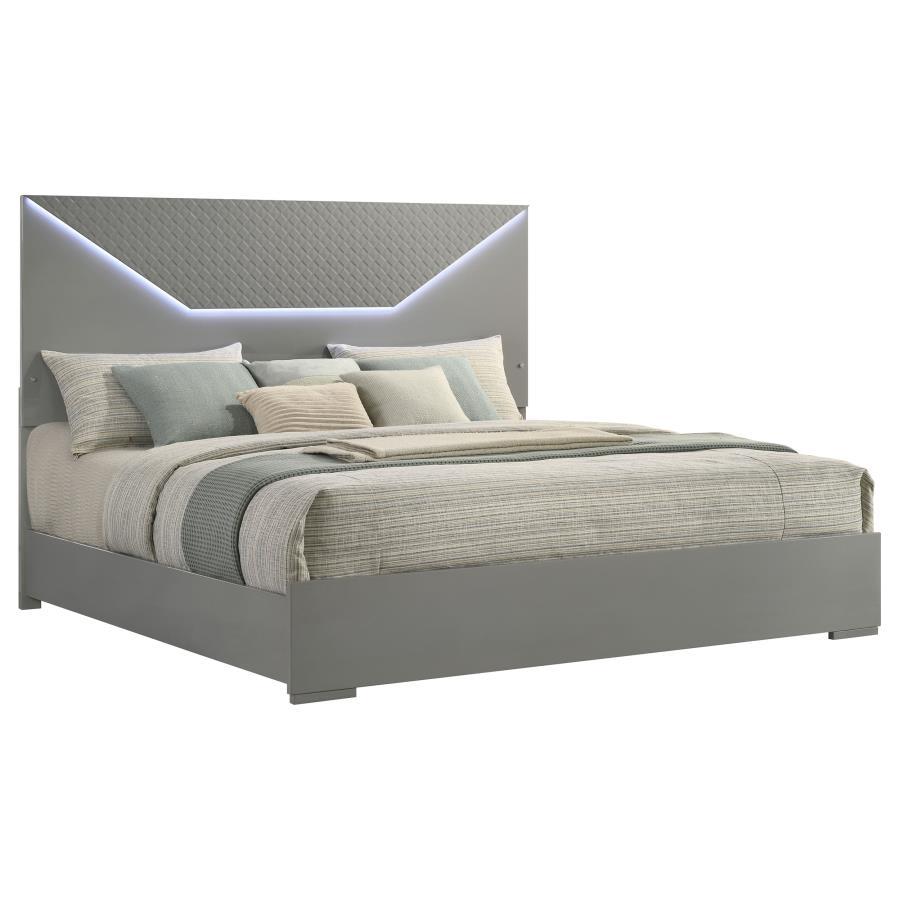 Ives - Panel Bed LED Headboard Panel Beds by Coaster Fine Furniture - Walls Furniture & Mattress