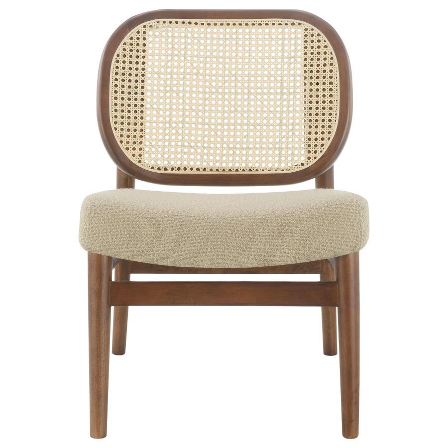 Rayo - Rattan Cane Back Accent Chair With Padded Seat Accent Chairs by Coaster Fine Furniture - Walls Furniture & Mattress