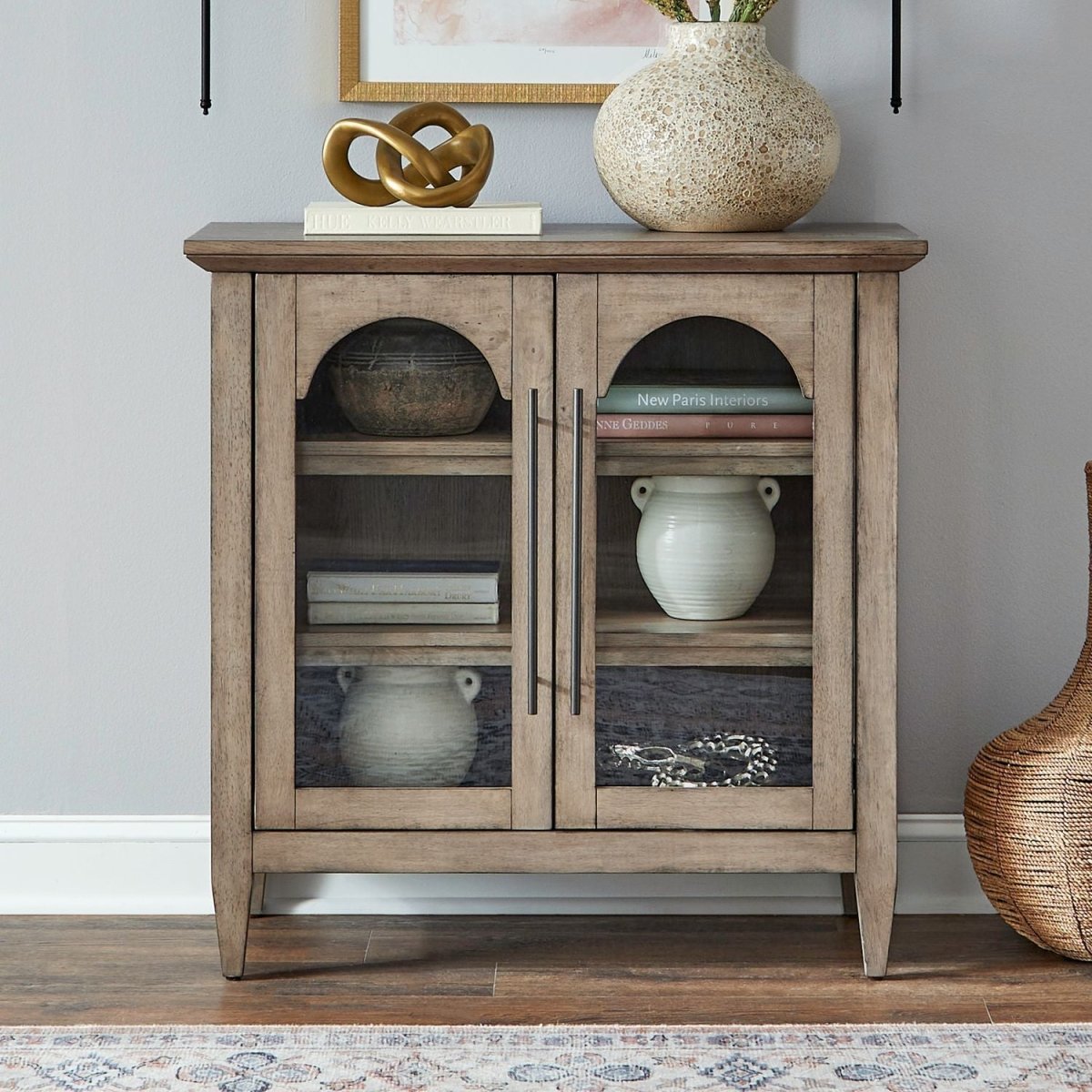Pavilion - 2 Door Accent Cabinet - Brown Accent Cabinets by Liberty Furniture - Walls Furniture & Mattress