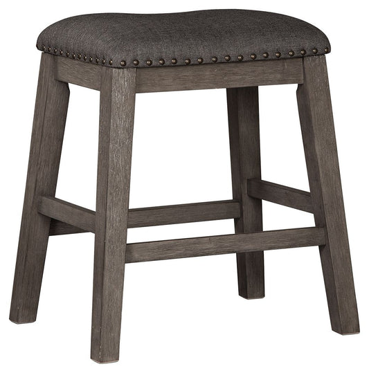 Caitbrook - Upholstered Stool (Set of 2) - Gray Stool Sets by Signature Design by Ashley® - Walls Furniture & Mattress