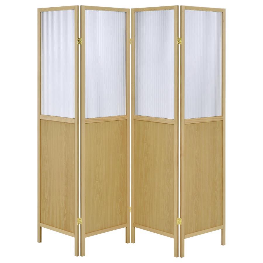 Mattison - 4 - Panel Room Divider Folding Shoji Screen Room Dividers by Coaster Fine Furniture - Walls Furniture & Mattress
