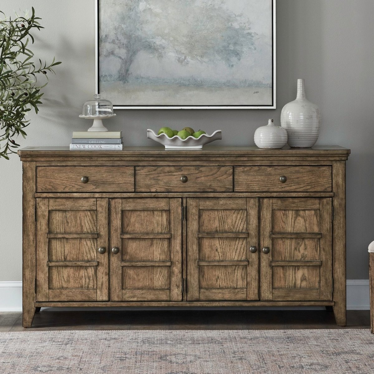 Carolina Park - Server - Brown Servers by Liberty Furniture - Walls Furniture & Mattress