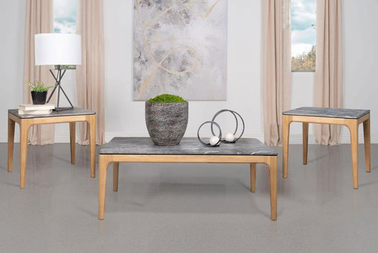 Polaris - Smarttop Coffee And End Table Set Table Sets by Coaster Fine Furniture - Walls Furniture & Mattress