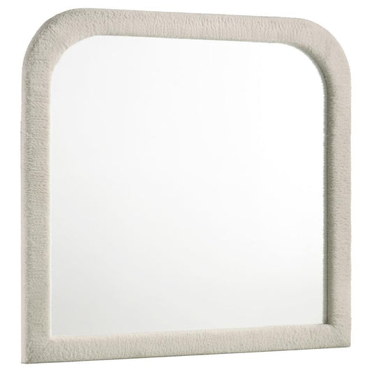 Sonya - Upholstered Bedroom Dresser Mirror - Ivory Bedroom Mirrors by Coaster Fine Furniture - Walls Furniture & Mattress