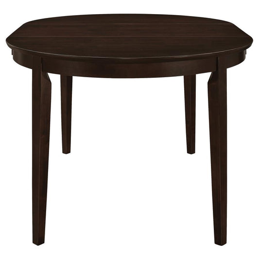 Gabriel - Oval Extension Leaf Dining Table - Cappuccino Dining Tables with Extensions by CoasterEveryday - Walls Furniture & Mattress