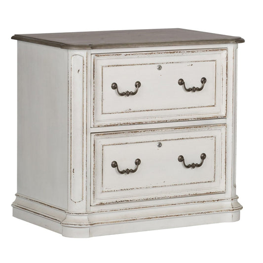 Magnolia Manor - Jr Executive Media Lateral File - White Filing Cabinets by Liberty Furniture - Walls Furniture & Mattress