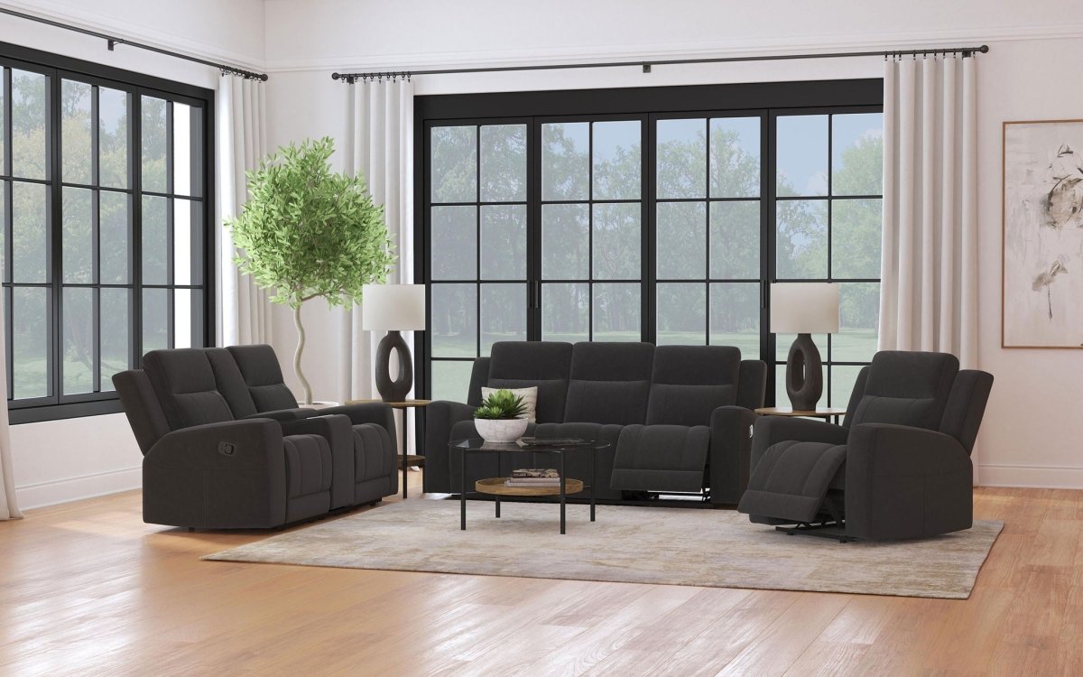Brentwood - Upholstered Reclining Sofa Set Reclining Sofas & Loveseats by Coaster Fine Furniture - Walls Furniture & Mattress