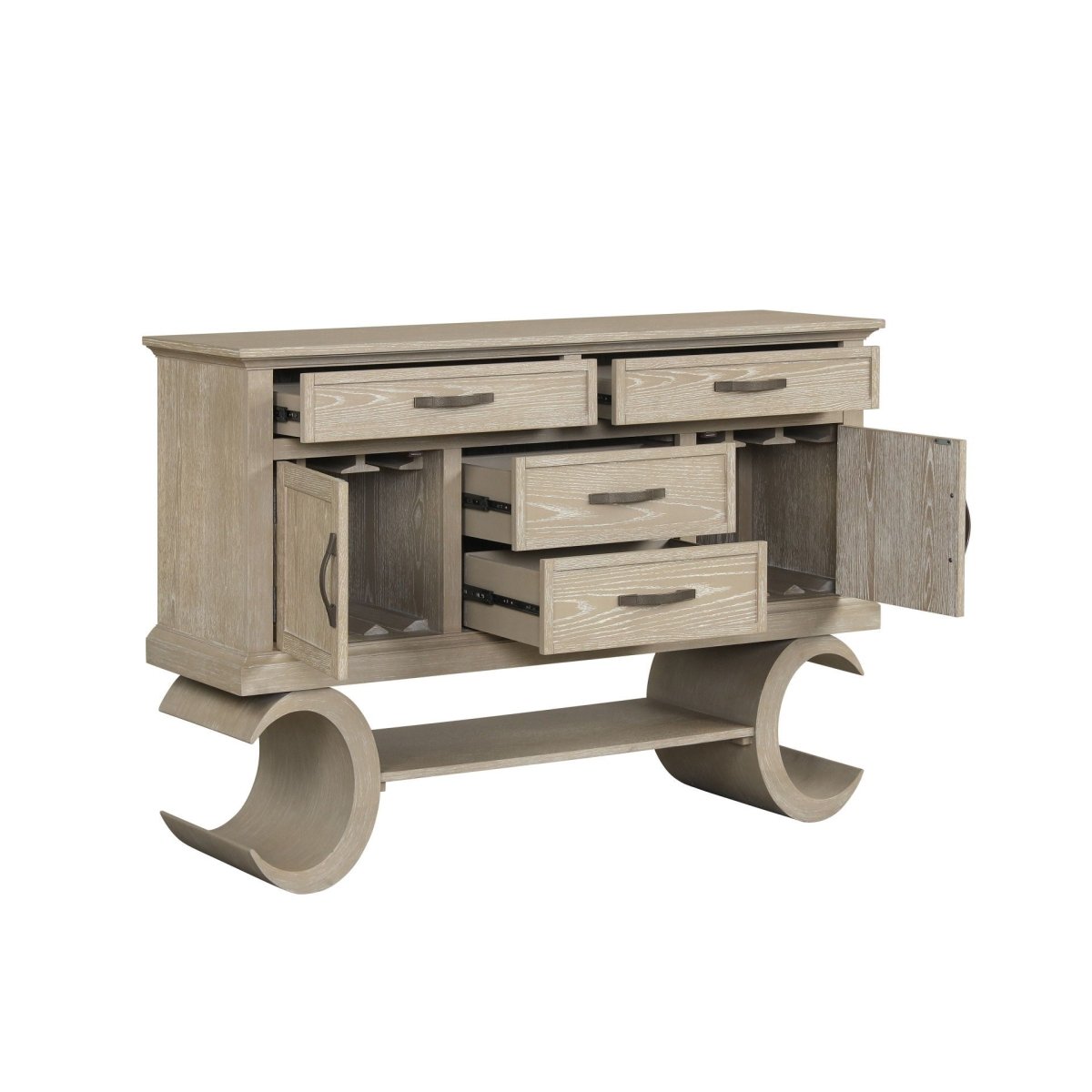 Gwendolyn - Server - Cerused Taupe Servers by New Classic - Walls Furniture & Mattress