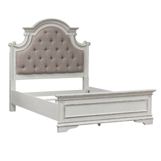 Magnolia Manor - Full Upholstered Bed - White Upholstered Beds by Liberty Furniture - Walls Furniture & Mattress