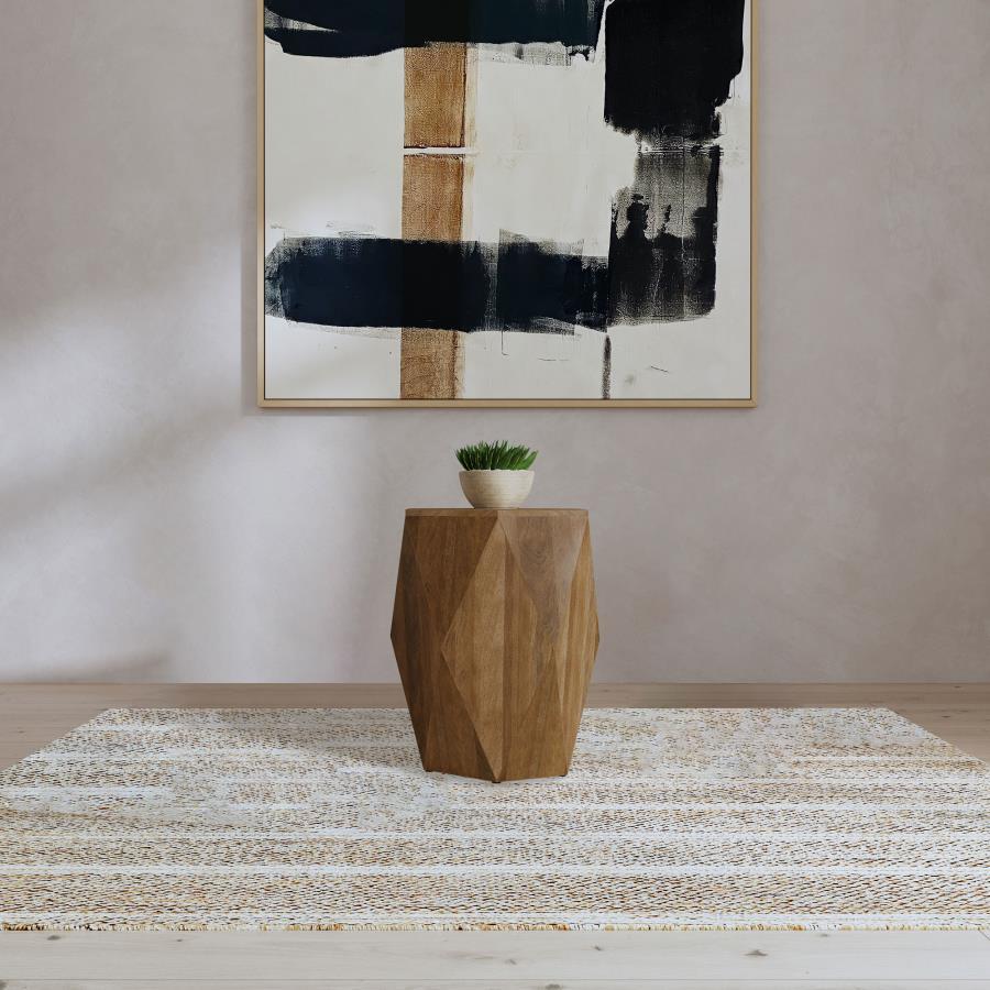 Zalika - Hexagonal Solid Mango Wood Table End Tables by Coaster Fine Furniture - Walls Furniture & Mattress