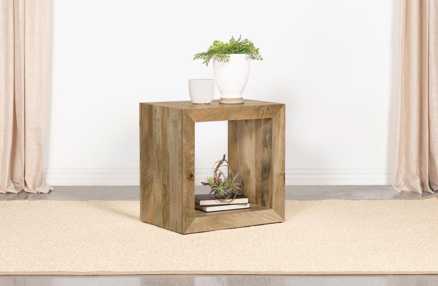 Benton - Rectangular Solid Wood Table End Tables by Coaster Fine Furniture - Walls Furniture & Mattress