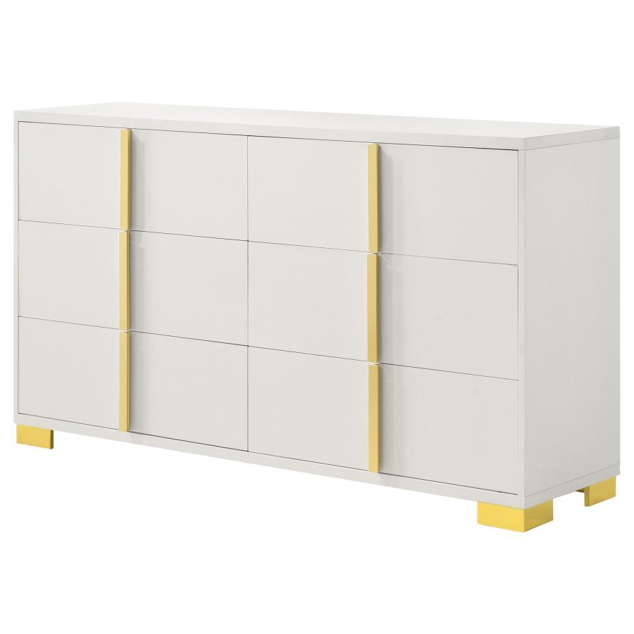 Marceline - 6 - Drawer Dresser Dressers by Coaster Fine Furniture - Walls Furniture & Mattress