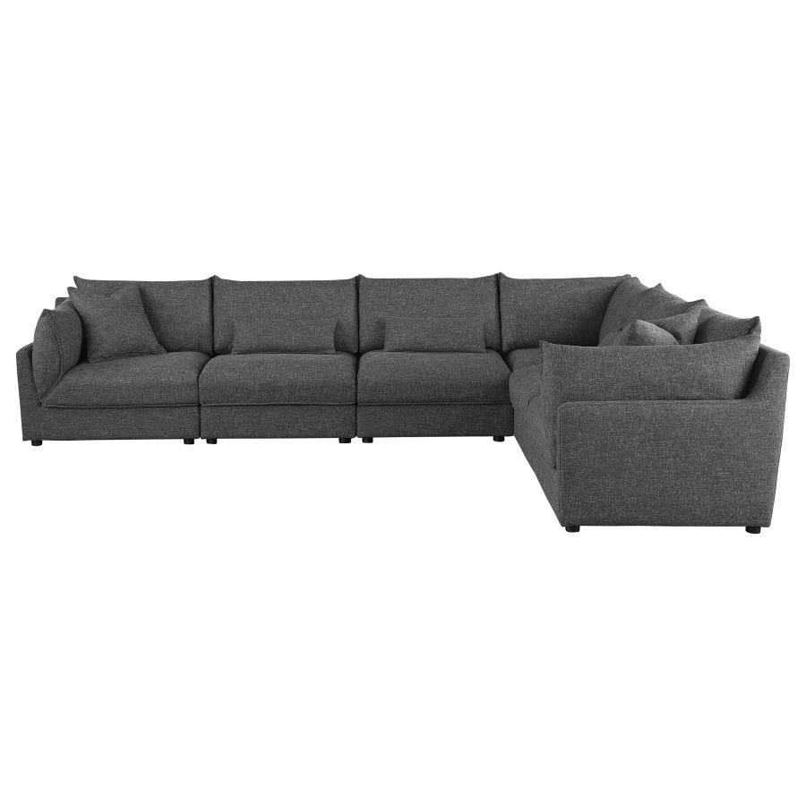 Sasha - Upholstered Modular Sectional Stationary Sectionals by Coaster Fine Furniture - Walls Furniture & Mattress