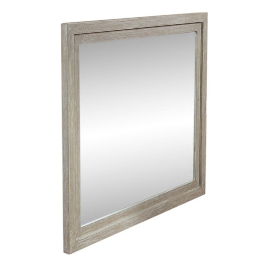 Belmar - Landscape Mirror - Washed Taupe Landscape Mirrors by Liberty Furniture - Walls Furniture & Mattress