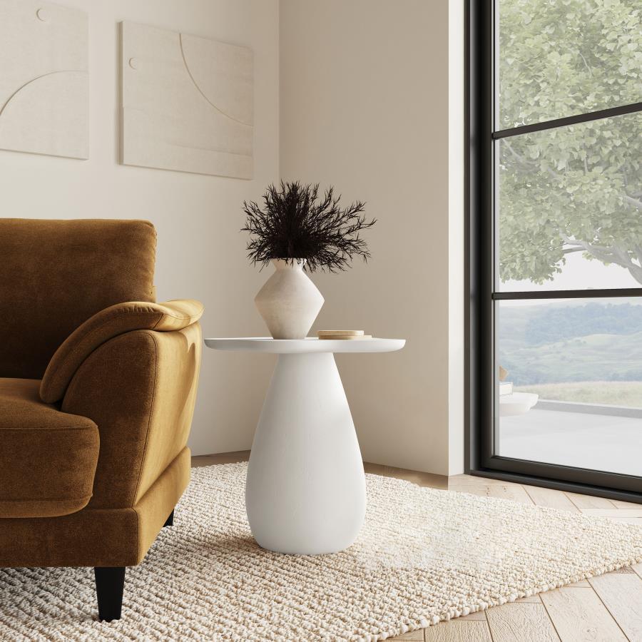 Perth - Side Table With Cloud - Shaped Top Side Tables by Coaster Fine Furniture - Walls Furniture & Mattress