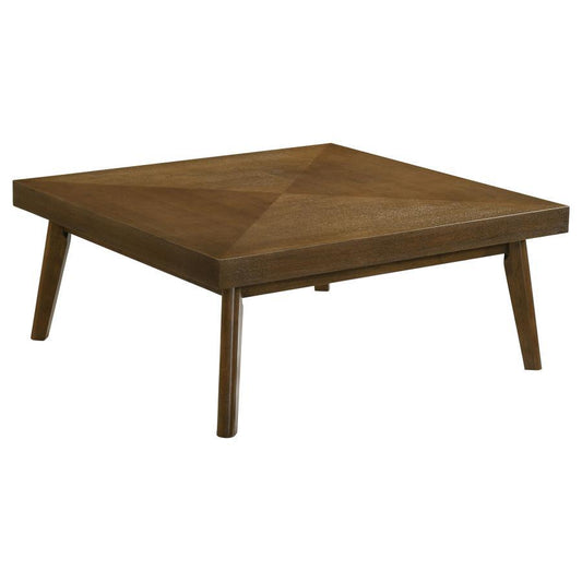 Westerly - Square Wood Coffee Table - Walnut Brown Coffee Tables by Coaster Fine Furniture - Walls Furniture & Mattress