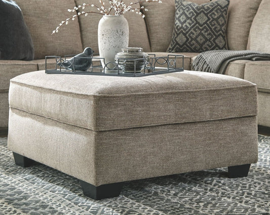 Bovarian - Ottoman With Storage - Stone Storage Ottomans by Signature Design by Ashley® - Walls Furniture & Mattress