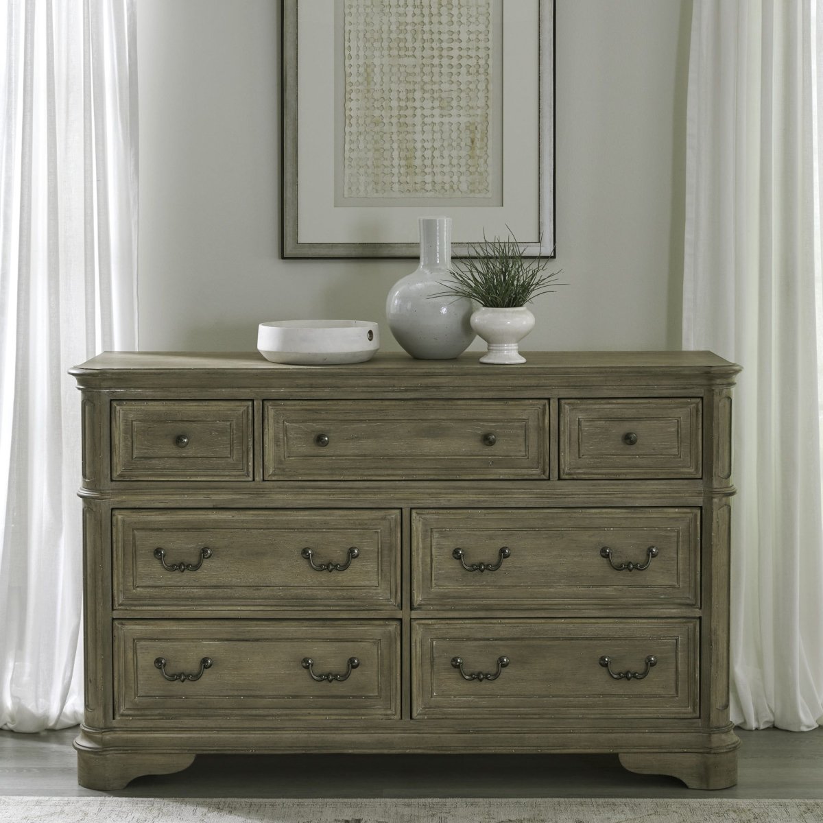 Magnolia Manor - 7 Drawer Dresser Dressers by Liberty Furniture - Walls Furniture & Mattress