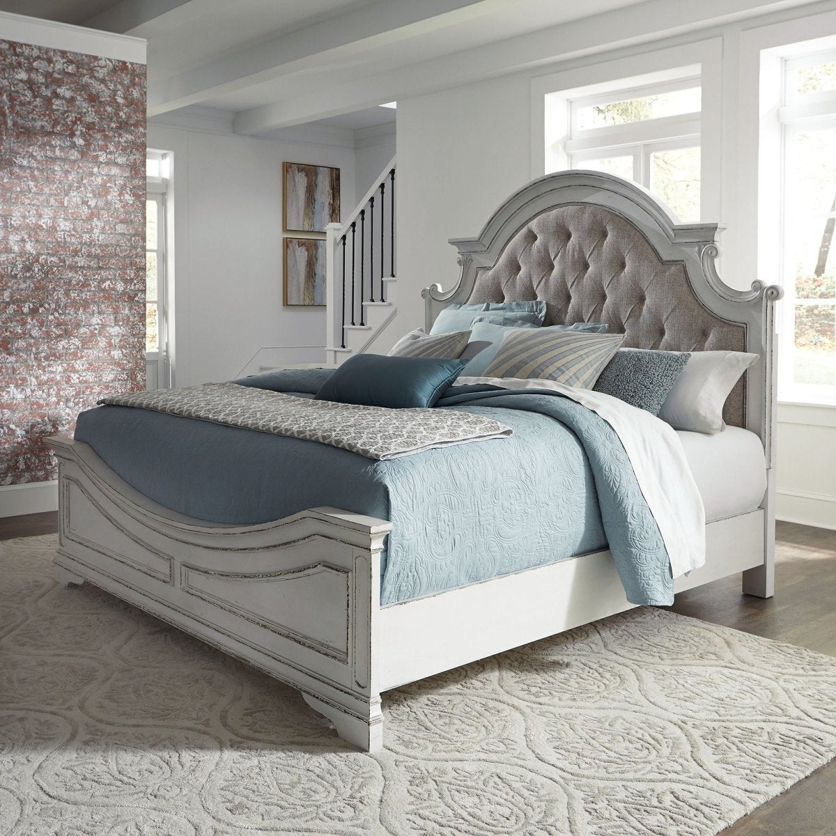 Magnolia Manor - Upholstered Bed Upholstered Beds by Liberty Furniture - Walls Furniture & Mattress