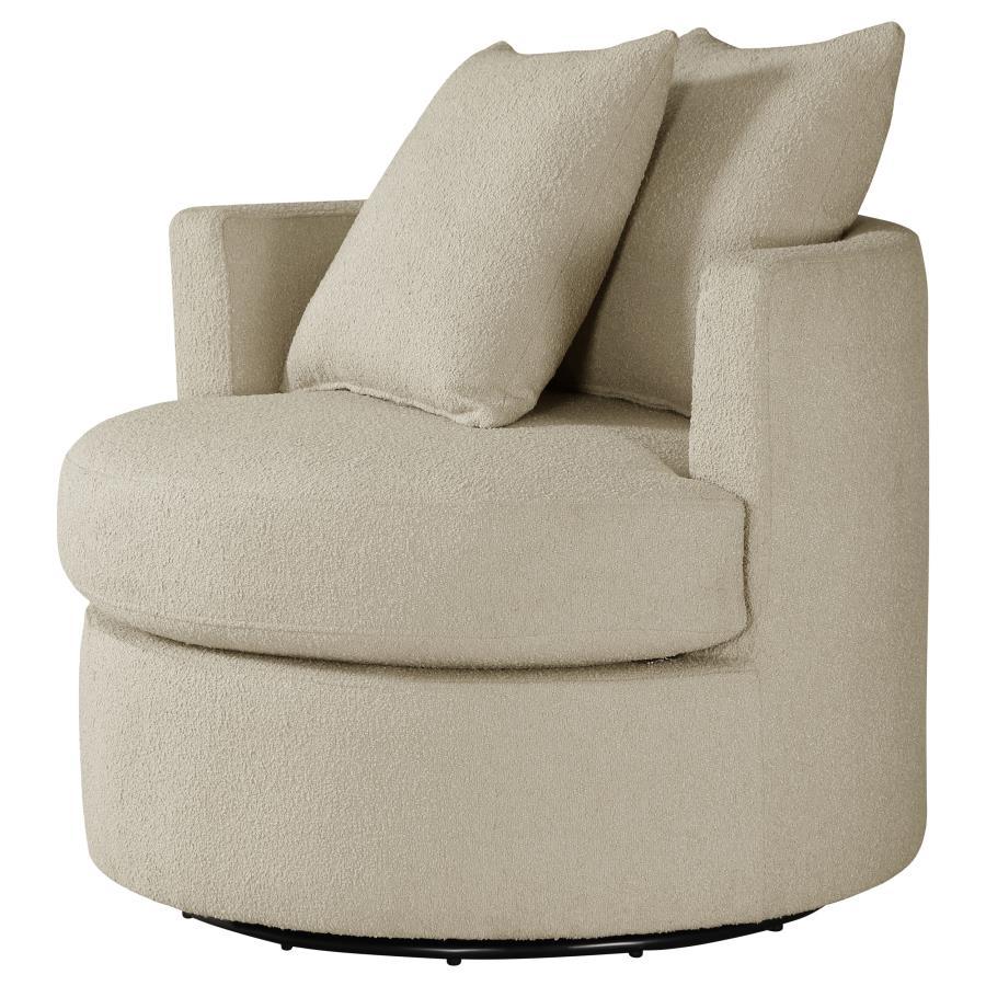 Debbie - Upholstered Swivel Accent Chair Swivel Chairs by CoasterEveryday - Walls Furniture & Mattress