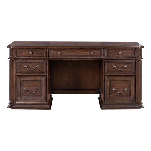 Provence Park - Jr Executive Credenza - Chateau Brown Credenzas by Liberty Furniture - Walls Furniture & Mattress