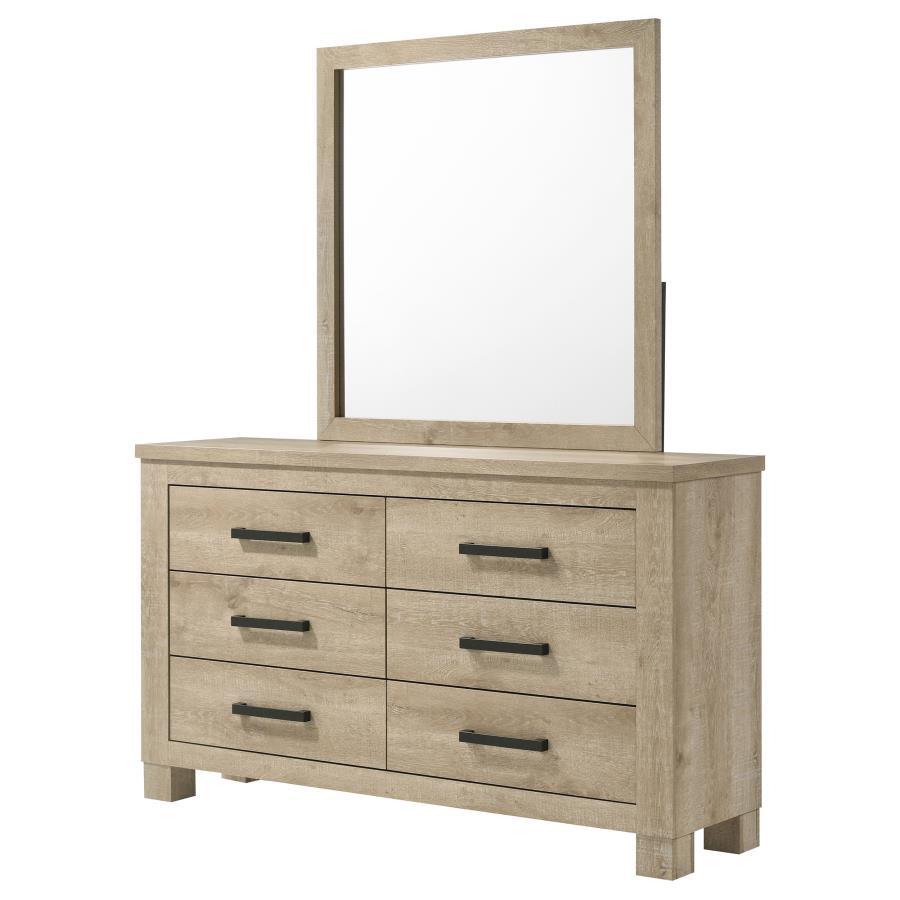 Oakglen - 6 - Drawer Bedroom Dresser Dressers by Coaster Fine Furniture - Walls Furniture & Mattress