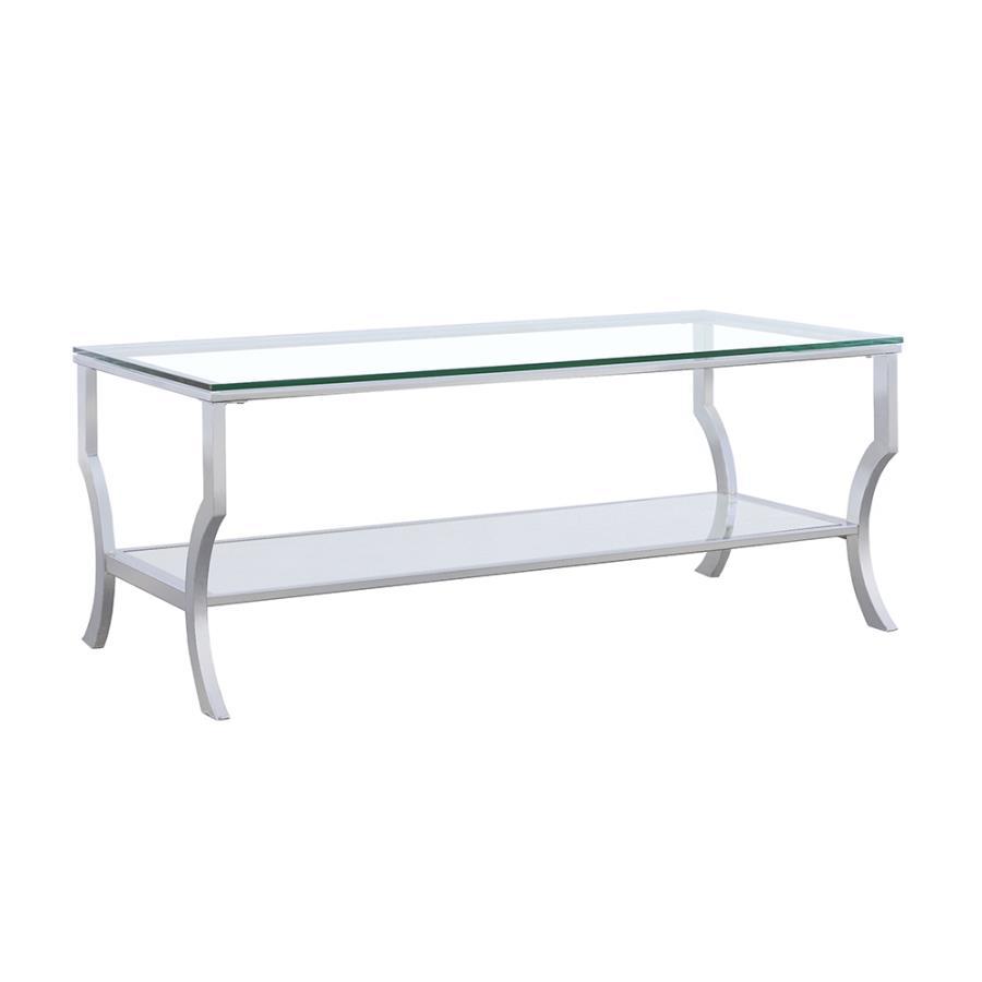 Saide - Rectangular Glass Top Table End Tables by CoasterEssence - Walls Furniture & Mattress