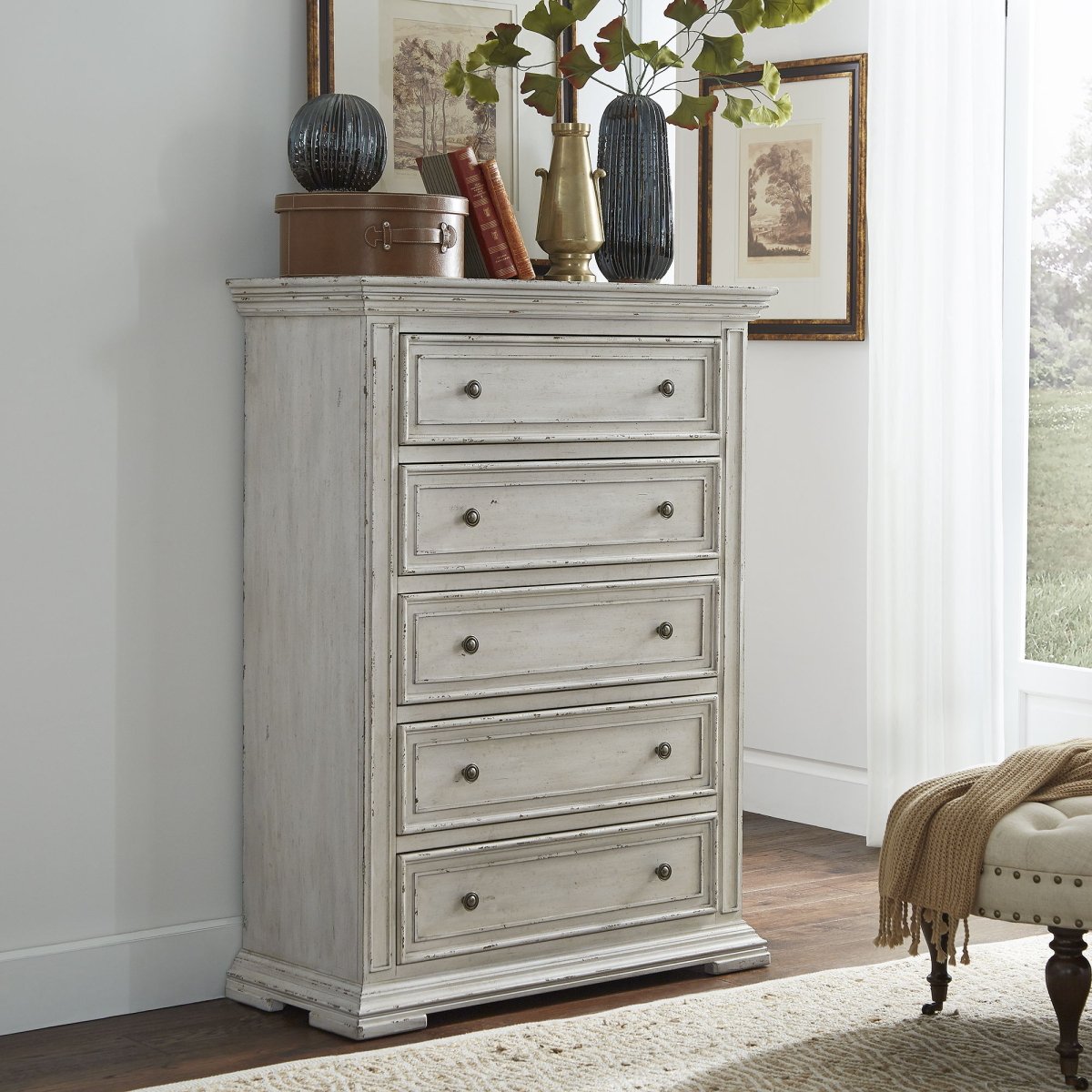 Big Valley - 5 Drawer Chest Accent Chests by Liberty Furniture - Walls Furniture & Mattress