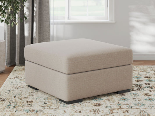 LadyMae - Oversized Accent Ottoman - Twill Accent Ottomans by Benchcraft® - Walls Furniture & Mattress