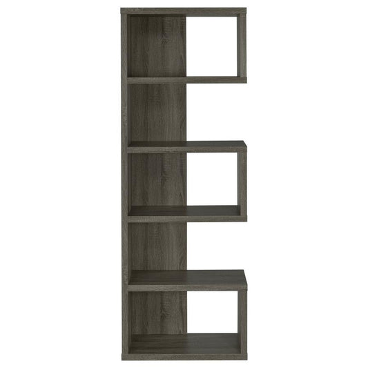 Joey - 5 - tier Alternating Boxes Design Bookcase Standard Bookcases by CoasterEveryday - Walls Furniture & Mattress