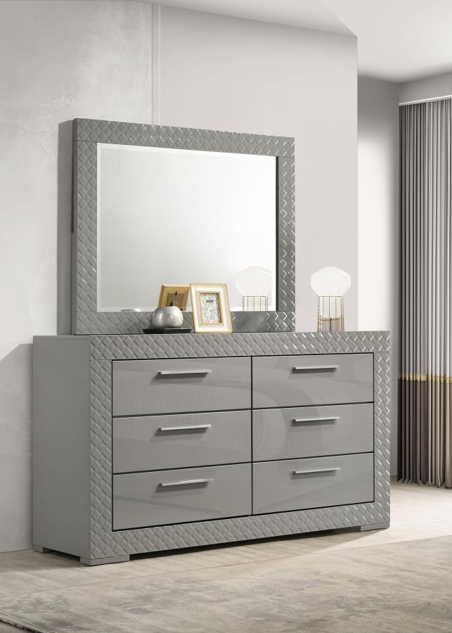 Ives - 6 - Drawer Dresser Dressers by Coaster Fine Furniture - Walls Furniture & Mattress