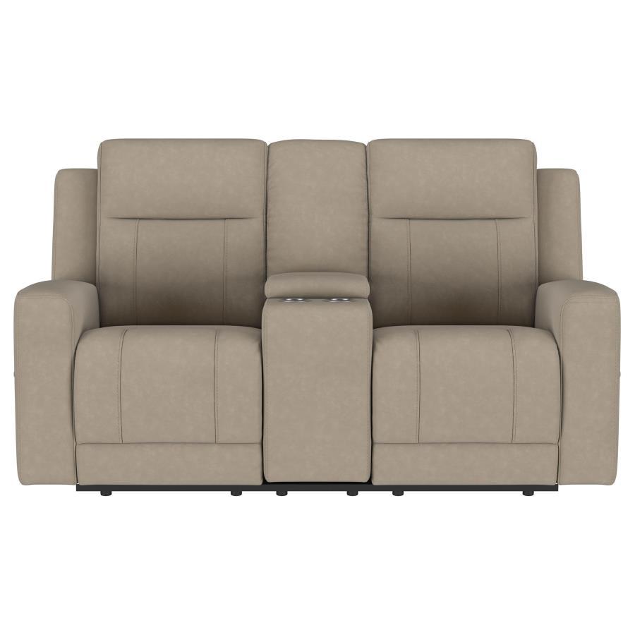 Brentwood - Upholstered Motion Reclining Loveseat Reclining Loveseats by Coaster Fine Furniture - Walls Furniture & Mattress