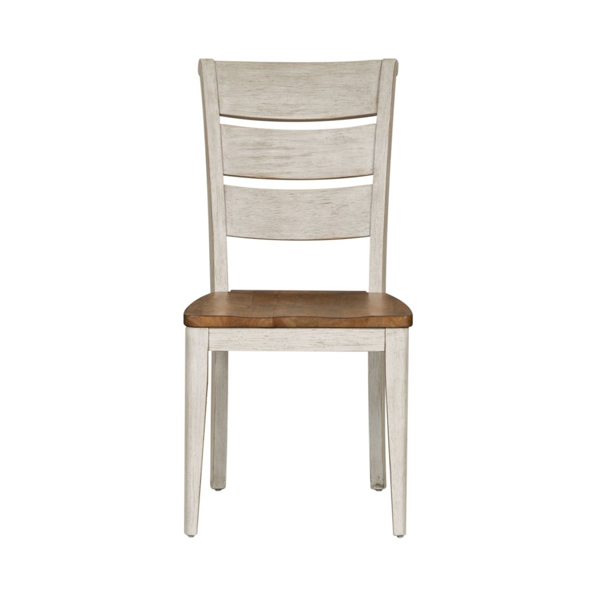 Farmhouse Reimagined - Ladder Back Side Chair - White Side Chairs by Liberty Furniture - Walls Furniture & Mattress