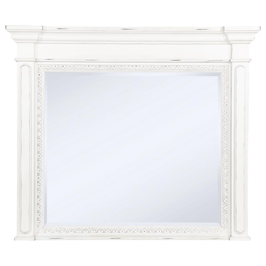 Mckinney - Dresser Mirror - Vintage White Bedroom Mirrors by Coaster Fine Furniture - Walls Furniture & Mattress