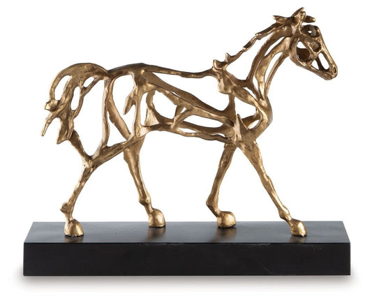 Grainville - Sculpture - Antique Gold Finish Sculptures & Figurines by Signature Design by Ashley® - Walls Furniture & Mattress